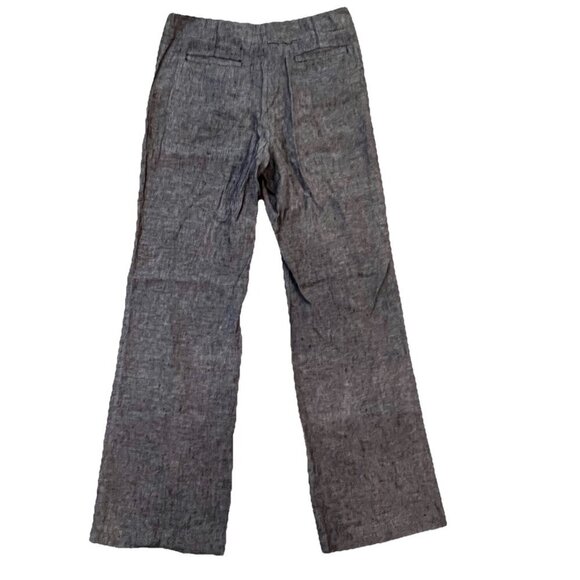 Grace Women’s 100% Linen Wide Leg Pants Trousers Size 4 Lightweight Gray Pockets - Picture 3 of 9